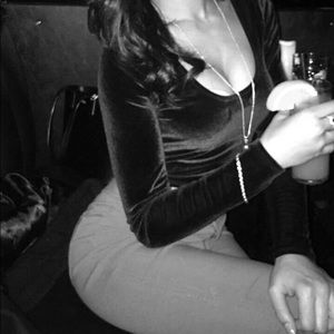 Black Velvet Crop Top